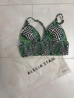 ALEXIA STAM ビキニトップ リーフ柄 - メルカリ