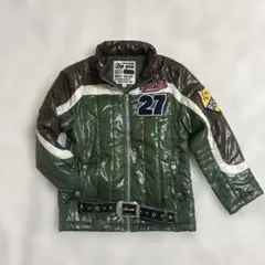 00s y2k ワッペン　光沢　中綿ダウン　アメカジ系　お兄系　平成ギャル