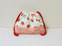 いちご　お弁当袋　ハンドメイド
