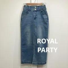 ROYAL PARTY ロイヤルパーティー ストレッチ スリット デニムスカート