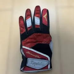 Sサイズ　美品　ミズノプロ　Mizuno Pro 守備用手袋 レッド/ブラック
