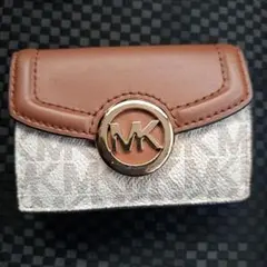 MICHAEL KORS 三つ折り財布 ブラウン/ベージュ