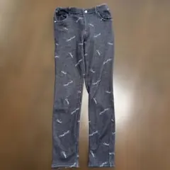 mezzo piano Junior ロゴ総柄 ロングパンツ M(150)