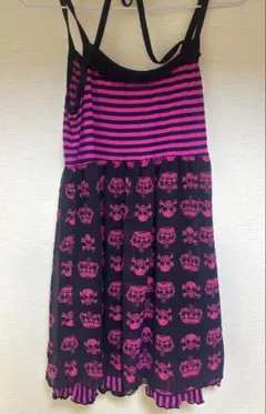 ALGONQUINS ドクロ柄　キャミソールワンピース