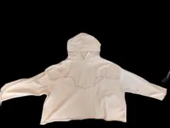 ZARA　うすピンク色クロップドパーカー