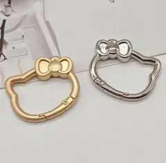 カラビナ ハローキティ 【ゴールド、シルバー】2点セット