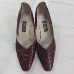 BALLY バーガンディ 色 パンプス
