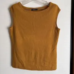 COMME CA ISM レディース ノースリーブニット L マスタード