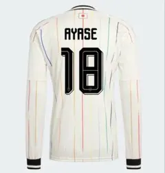 【新品】18上田綺世 サッカー日本代表 アウェイ 長袖 レプリカユニフォーム M