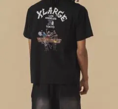 XLARGE ブラック Tシャツ バックプリント