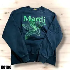 Mardi Mercredi マルディ 花柄プリント トレーナー 紺 K0190のサムネイル