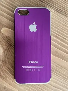 iPhone5/5sケース　パープルメタリック　アルミニウム