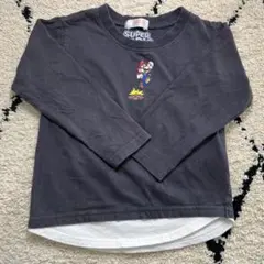 スーパーマリオ 長袖カットソー 110