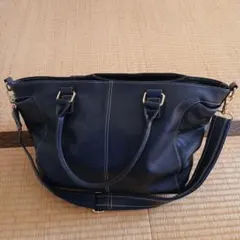 ネイビー トートバッグ 本革