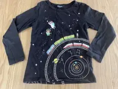 【グレードスコープ】宇宙列車デザイン 長袖カットソー 120