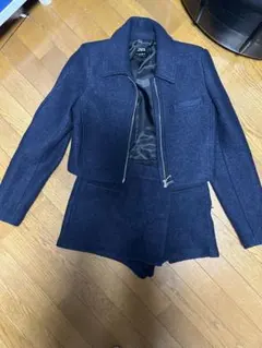 ZARA ネイビー セットアップ Mサイズ