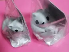 レジンオブジェ オコジョ モモンガ 2個セット