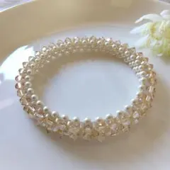 キラキラ✴　スワロフスキー　バングル　ハンドメイド