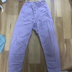 ZARA 薄紫 ハイウエストパンツ