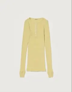 AURALLE Organic Soft Rib Henley Neck 4のサムネイル