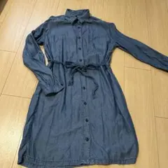 デニムワンピース ロングワンピース