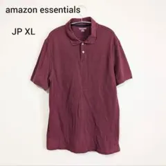 【amazon essentials】半袖 ポロシャツ バーガンディ JP XLのサムネイル