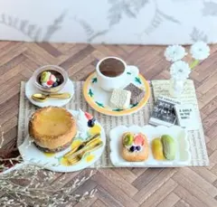 冬のカフェタイムセット＊ベイクドチーズケーキとプチスイーツプレート　おまとめ割