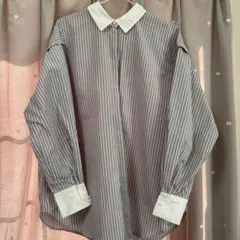 ナイスクラップ NICE CLAUP 長袖 ストライプ シャツ