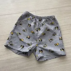 はたらく車グレー ハーフパンツ