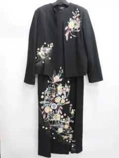 ▲縮緬工房 セットアップ　ロングワンピース　ジャケット　ちりめん
