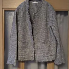 ツイードテーラードジャケット