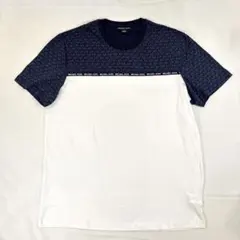 MICHAEL KORS 半袖Tシャツ ロゴプリント ネイビー L