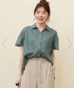 any SiS【速乾・接触冷感】スムージーポリエステル シャツ ブラウスのサムネイル