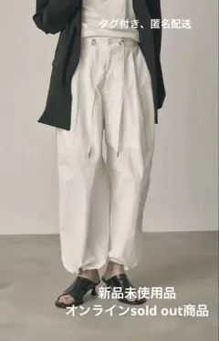 新品：DENIM LIKE CORSET WORK PANTS Ameri 白 - メルカリ