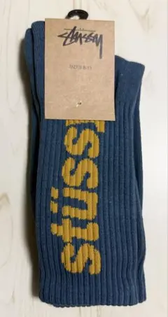 ラスト1点 stussy ステューシー ソックス 靴下 メンズ ブルー