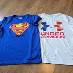 Under Armour HeatGearTシャツ YMDスーパーマン柄星条旗柄