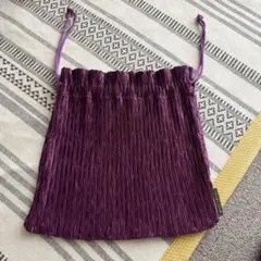 FREAK'S STORE プリーツ 巾着バッグ パープルのサムネイル