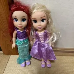 アリエルとラプンツェル 人形セット 約30cm