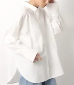 【極美品】 C（シー）OPAQUE.CLIP 袖口プリーツシャツ