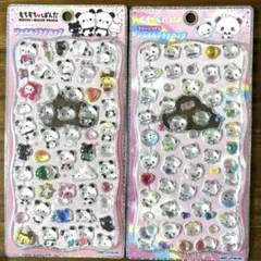 もちもちぱんだ ジュエルプチドロップシール 2シートセット