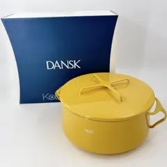 未使用 DANSK ダンスク コベンスタイル 両手鍋 23cm 4QTイエローのサムネイル