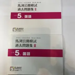 【訳あり品】馬渕公開模試 過去問題集 II 5年　過去問　公開模試　馬渕教室のサムネイル