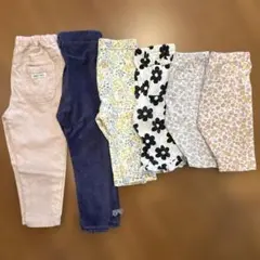 女の子まとめ売り西松屋他パンツ90サイズ 6点　保育園