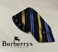 ヴィンテージ バーバリー ストライプ ネクタイ ネイビー