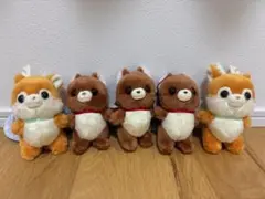 ごあいさちゅっ ぬいぐるみ マスコット 5種セット