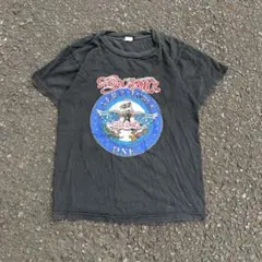 90〜00s AERO SMITH Tシャツ ブラック 両面プリント メンズ