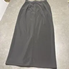 Guブラック タイトスカート フロントファスナー