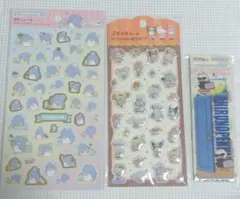 サンリオ ぷくっとシール、箔押しシール、ブックマーク セット