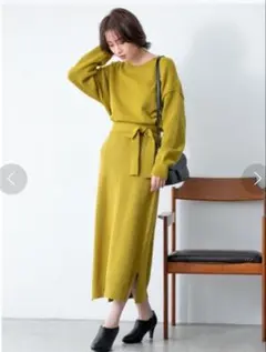 新品タグ付き♡fifth♡マルチウェイリボンベルト付ニットアップ