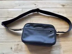 COACH コーチ グラハム C4148 クロスボディ ブラック レザー メンズ